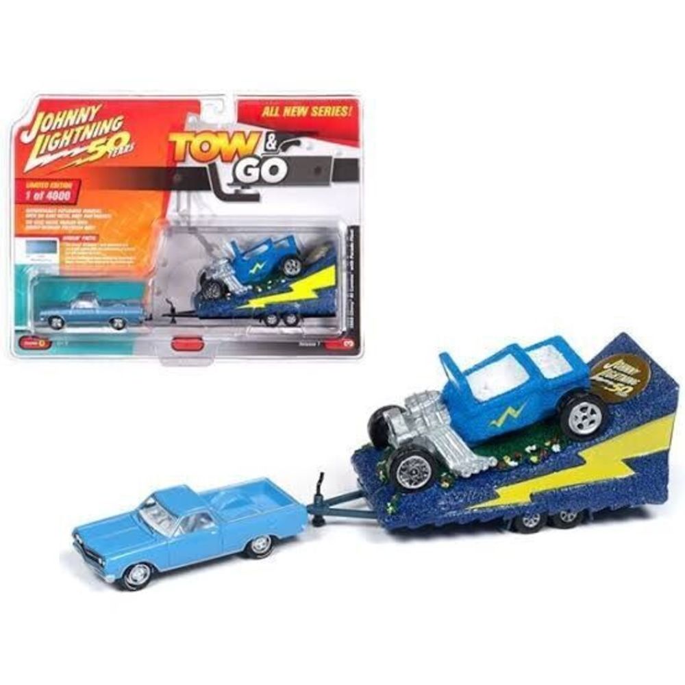 Johnny Lightning Tow & Go 1965 Chevy El Camino and Parade Float Version A